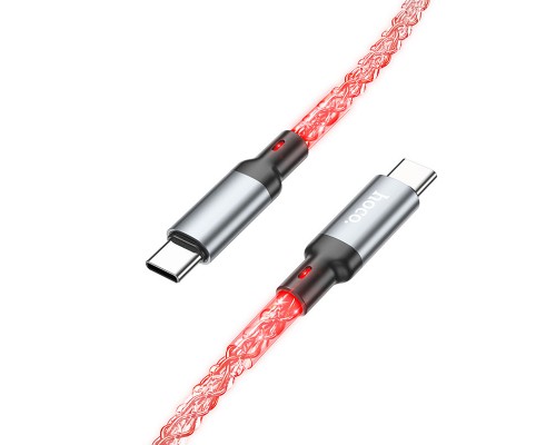Дата кабель Hoco U112 Shine Type-C to Type-C 60W (1m) (00000069082_1)
