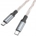 Дата кабель Hoco U112 Shine Type-C to Type-C 60W (1m) (00000069082_1)