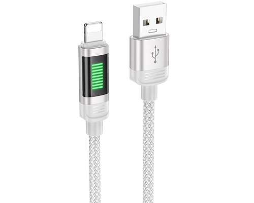 Дата кабель Hoco U126 Lantern 2.4A USB to Lightning (1.2m) (00000069081_2)
