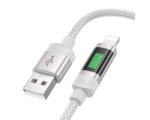 Дата кабель Hoco U126 Lantern 2.4A USB to Lightning (1.2m) (00000069081_2)
