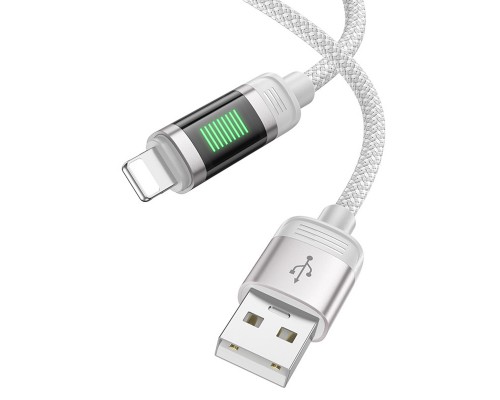 Дата кабель Hoco U126 Lantern 2.4A USB to Lightning (1.2m) (00000069081_2)