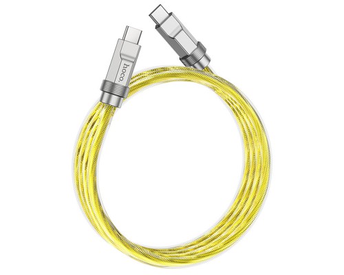 Дата кабель Hoco U113 Solid 100W Type-C to Type-C (1m) (00000069086_1)