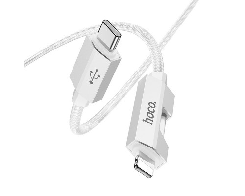 Дата кабель Hoco U123 Regent colorful 27W Type-C to Lightning (1.2m) (00000069090_1)