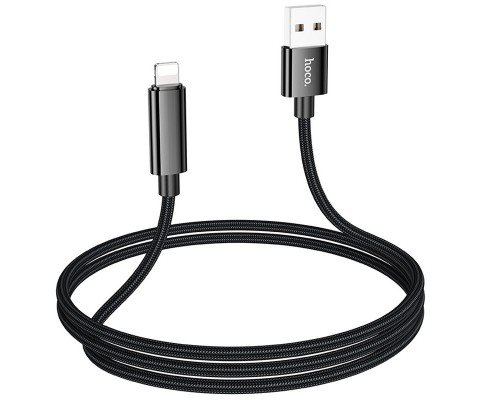 Дата кабель Hoco U125 Benefit 2.4A USB to Lightning with display (1.2m) (00000069091_1)