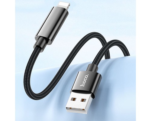 Дата кабель Hoco U125 Benefit 2.4A USB to Lightning with display (1.2m) (00000069091_1)