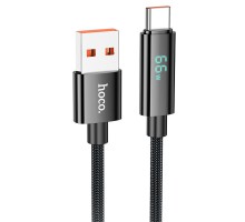 Дата кабель Hoco U125 Benefit 5A USB to Type-C with display (1.2m) (00000069092_1)