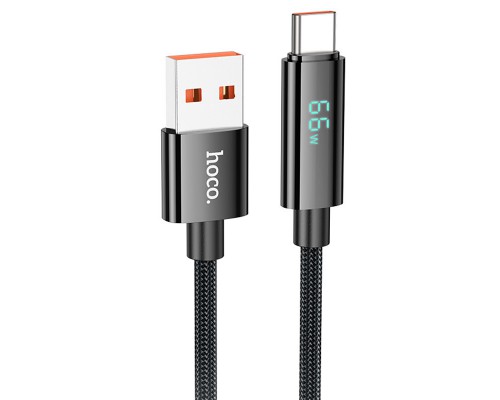 Дата кабель Hoco U125 Benefit 5A USB to Type-C with display (1.2m) (00000069092_1)