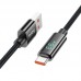 Дата кабель Hoco U125 Benefit 5A USB to Type-C with display (1.2m) (00000069092_1)