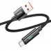 Дата кабель Hoco U125 Benefit 5A USB to Type-C with display (1.2m) (00000069092_1)