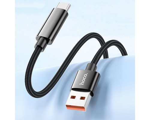 Дата кабель Hoco U125 Benefit 5A USB to Type-C with display (1.2m) (00000069092_1)
