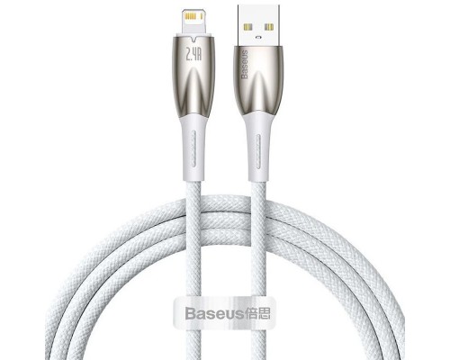 Дата кабель Baseus Glimmer Series Fast Charging Data Cable USB to Lightning 2.4A 1m (CADH00020) (00000068693_1)