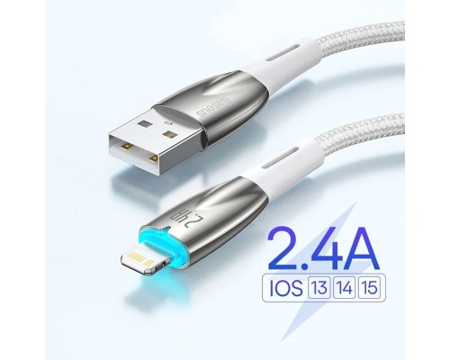 Дата кабель Baseus Glimmer Series Fast Charging Data Cable USB to Lightning 2.4A 1m (CADH00020) (00000068693_1)