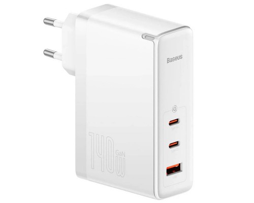 СЗУ Baseus GaN5 Pro 2Type-C+USB 140W EU (with Type-C to Type-C 140W (1m)) (CCGP100201) (00000063773_2)