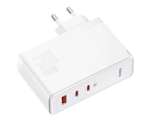 СЗУ Baseus GaN5 Pro 2Type-C+USB 140W EU (with Type-C to Type-C 140W (1m)) (CCGP100201) (00000063773_2)