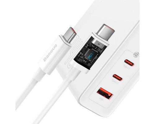 СЗУ Baseus GaN5 Pro 2Type-C+USB 140W EU (with Type-C to Type-C 140W (1m)) (CCGP100201) (00000063773_2)