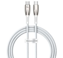 Дата кабель Baseus Glimmer Series Fast Charging Type-C to Type-C 100W 1m (CADH00070) (00000068699_1)