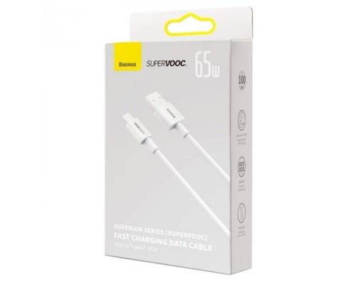 Дата кабель Baseus Superior Series (SUPERVOOC) Fast Charging USB to Type-C 65W 1m (CAYS00090) (00000066021_2)