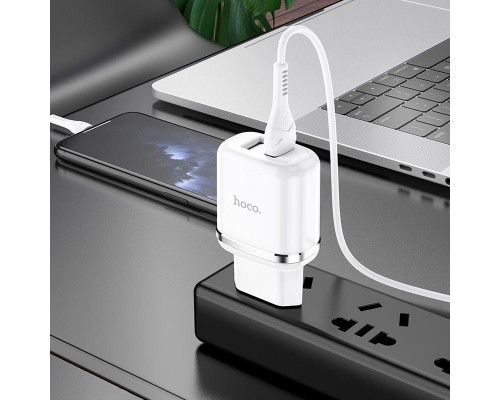 СЗУ Hoco N4 (2USB/2.4A) + Lightning (00000048809_1)