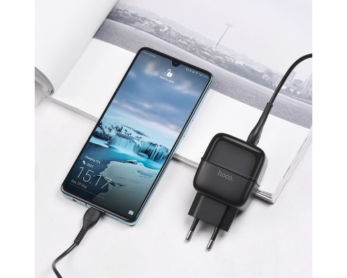 СЗУ Hoco C77A (2USB/2.4A) + Type-C (00000039233_2)