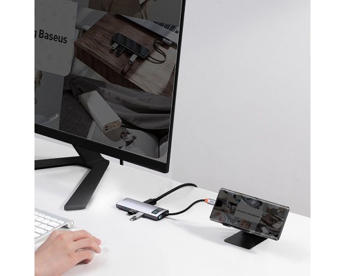 Переходник HUB Baseus Metal Gleam Series 7-in-1 Multifunctional (WKWG020113) (00000057577_1)