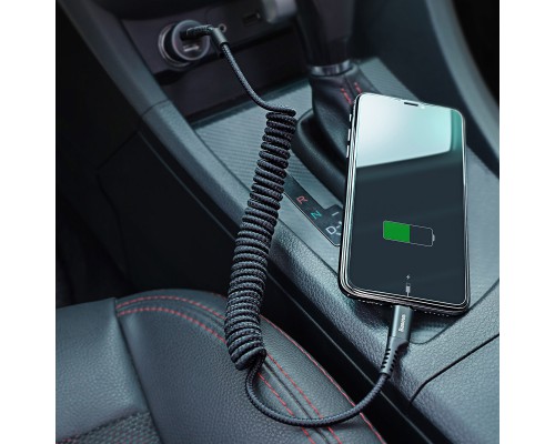 Дата кабель Baseus Fish Eye Spring Data Lightning Cable 2A (1m) (CALSR) (00000031840_1)
