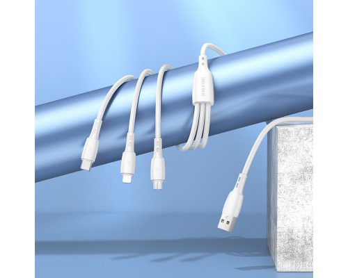 Дата кабель Borofone BX71 USB to 3in1 (1m) (00000056958_2)