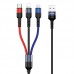 Дата кабель Usams US-SJ410 U26 3in1 USB to Combo 2A (0.35m) (00000036475_1)