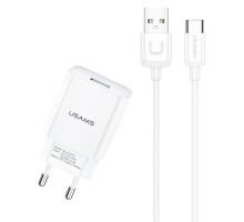 СЗУ USAMS T21 Charder kit - T18 single USB + Uturn Type-C cable (00000049240_1)