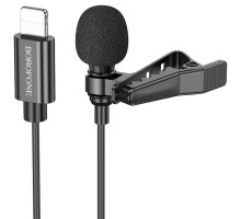 Микрофон петличный Borofone BFK11 Elegant lavalier Lightning (2m) (00000074391_1)