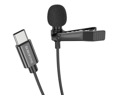 Микрофон петличный Borofone BFK11 Elegant lavalier Type-C (2m) (00000074392_1)