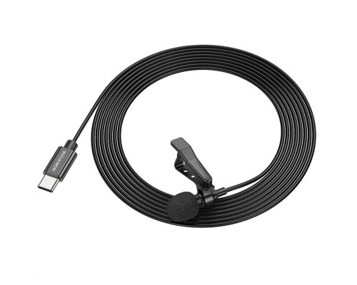 Микрофон петличный Borofone BFK11 Elegant lavalier Type-C (2m) (00000074392_1)