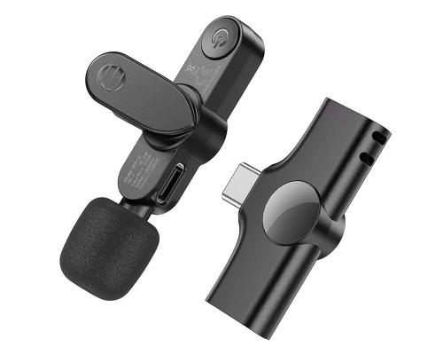 Петличный беспроводной микрофон Borofone BFK12 Trophy lavalier Lightning/Type-C (00000074394_1)