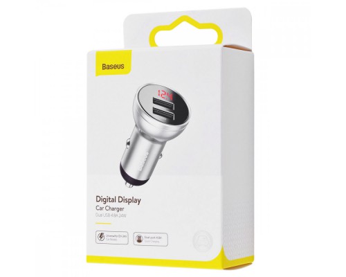 АЗУ Baseus Digital Display Dual USB 4.8A Car Charger 24W (CCBX) (00000038717_3)