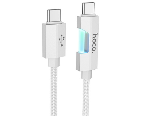 Дата кабель Hoco U123 Regent colorful 60W Type-C to Type-C (1.2m) (00000069114_1)