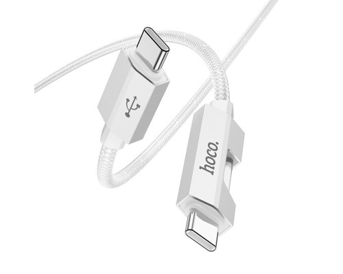 Дата кабель Hoco U123 Regent colorful 60W Type-C to Type-C (1.2m) (00000069114_1)