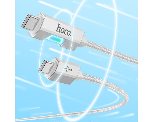 Дата кабель Hoco U123 Regent colorful 60W Type-C to Type-C (1.2m) (00000069114_1)