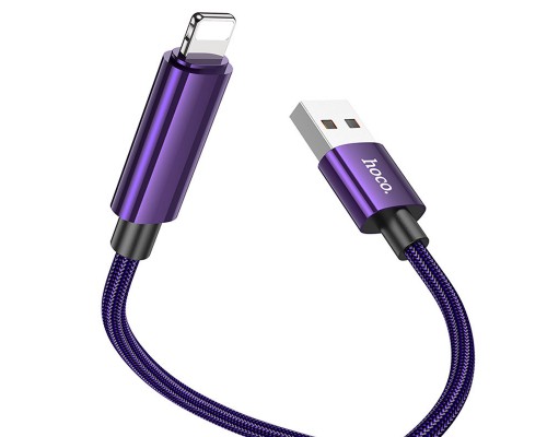 Дата кабель Hoco U125 Benefit 2.4A USB to Lightning with display (1.2m) (00000069091_2)