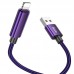 Дата кабель Hoco U125 Benefit 2.4A USB to Lightning with display (1.2m) (00000069091_2)