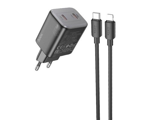 СЗУ Hoco N42 Elogiado 2C PD45W + Type to Lightning (00000069115_1)