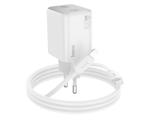 СЗУ Hoco N42 Elogiado 2C PD45W + Type to Lightning (00000069115_2)