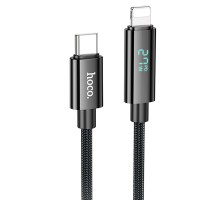Дата кабель Hoco U125 Benefit 27W Type-C to Lightning with display (1.2m) (00000069104_1)