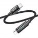 Дата кабель Hoco U125 Benefit 27W Type-C to Lightning with display (1.2m) (00000069104_1)