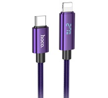 Дата кабель Hoco U125 Benefit 27W Type-C to Lightning with display (1.2m) (00000069104_2)