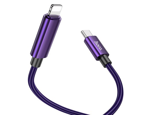 Дата кабель Hoco U125 Benefit 27W Type-C to Lightning with display (1.2m) (00000069104_2)