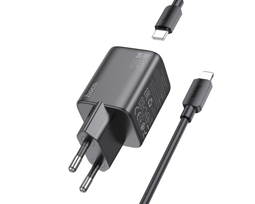 СЗУ Hoco N40 Mighty 1C PD20W + Type-C to Lightning (00000069107_1)