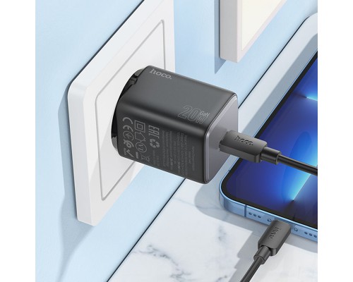 СЗУ Hoco N40 Mighty 1C PD20W + Type-C to Lightning (00000069107_1)