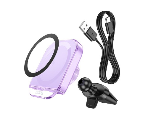Автодержатель с БЗУ Hoco HW17 Crystal (air outlet) (00000069110_2)