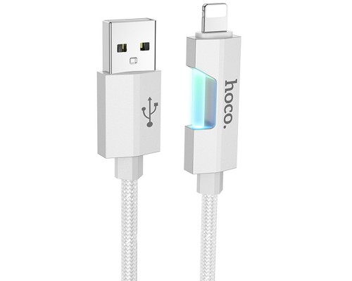 Дата кабель Hoco U123 Regent colorful 2.4A USB to Lightning (1.2m) (00000069106_2)