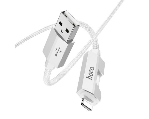 Дата кабель Hoco U123 Regent colorful 2.4A USB to Lightning (1.2m) (00000069106_2)