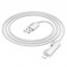 Дата кабель Hoco U123 Regent colorful 2.4A USB to Lightning (1.2m) (00000069106_2)